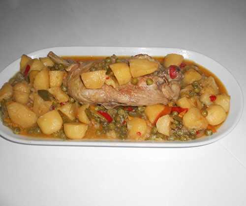 Cuisse de Dinde aux légumes