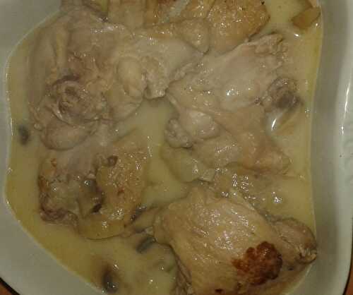 Cuisses de poulet aux champignons