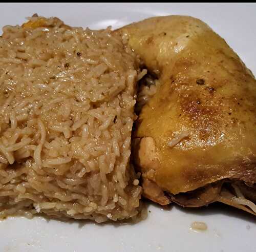 Cuisses de poulet et riz