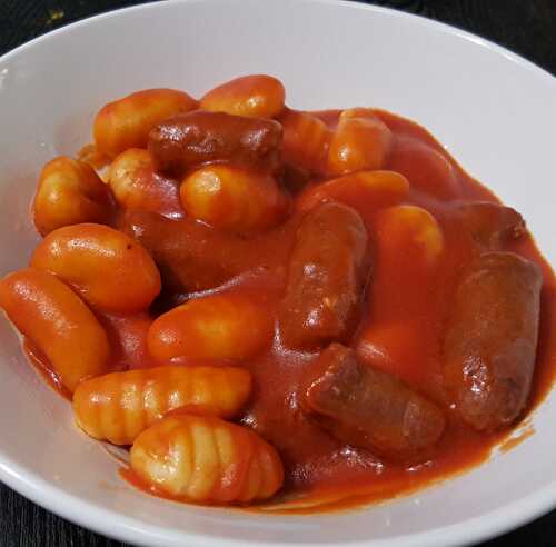 Gnocchi et merguez à la tomate