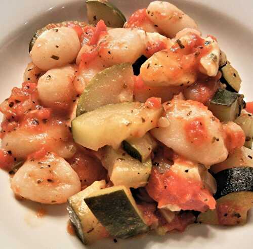 Gnocchis safranés et ses petits légumes