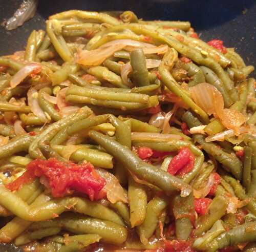 Haricots verts à la tomate