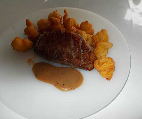 Magret de canard sauce au poivre