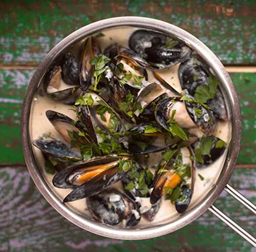 Moules au roquefort