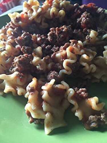 Pâtes à la bolognaise