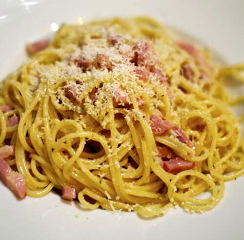 Pâtes carbonara express