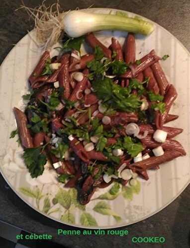 PENNE au vin rouge