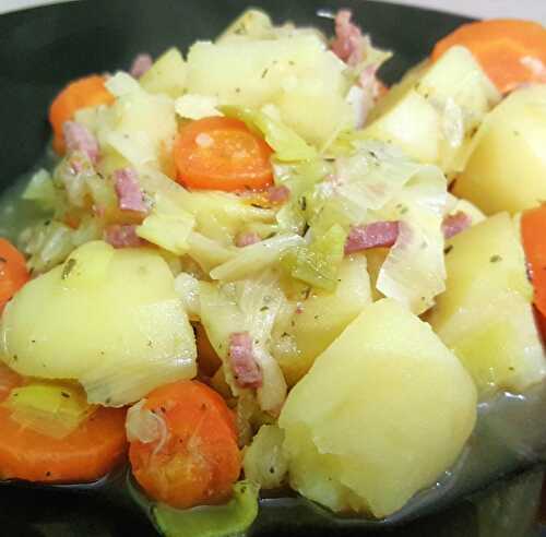 Poêlée légumes lardons