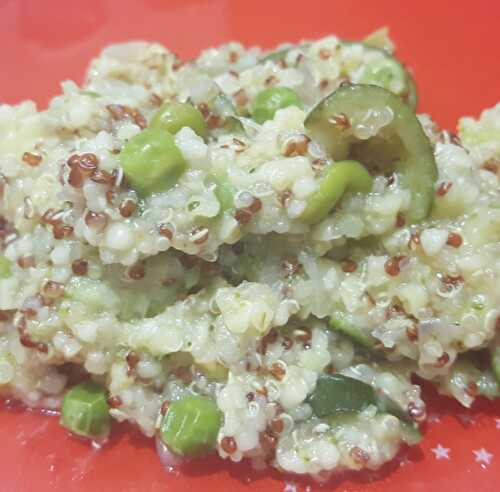 Quinoa gourmand aux légumes verts