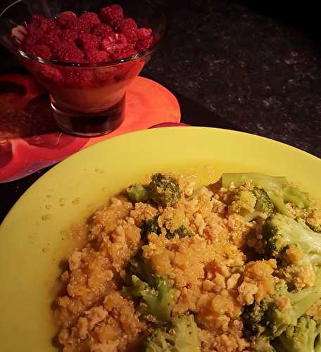 Quinoa, lentilles brocolis aux épices d’Angélique