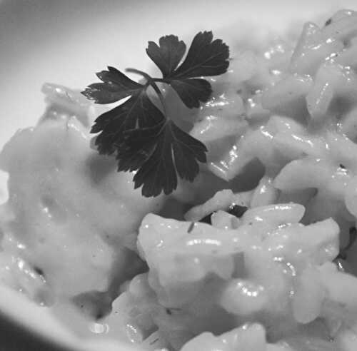 Risotto au lait de coco et aux crevettes