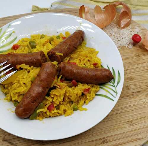 Riz aux merguez façon paella