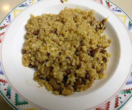 Riz complet, lentilles et graines germées de Bruno