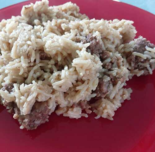 Riz steak haché