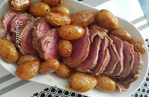 Rôti de boeuf et pommes de terre Grenailles