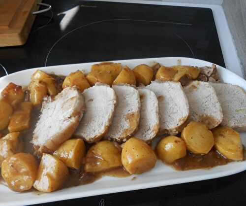 Rôti de porc et pommes de terre