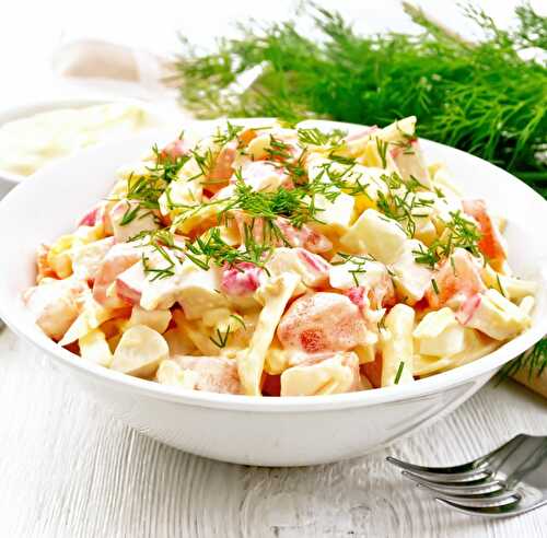 Salade de surimi et oeuf