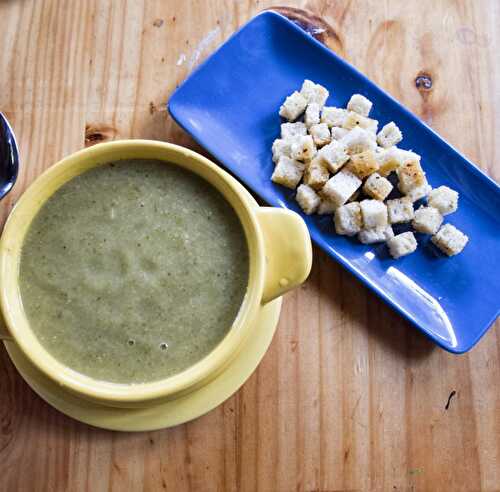 Soupe courgette et Vache qui rit