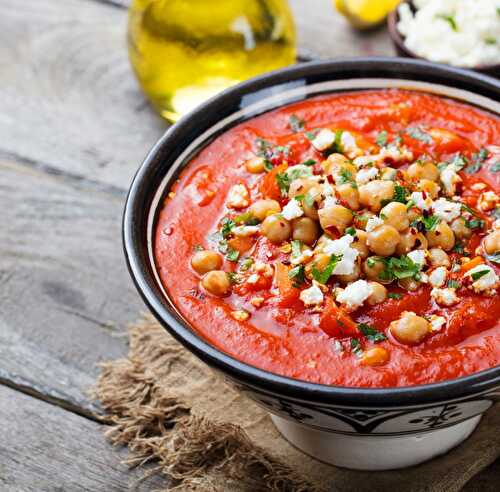 Soupe Marocaine de pois chiches et tomates