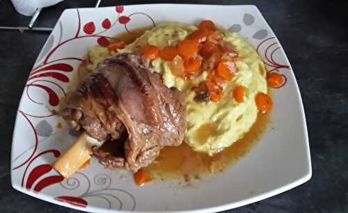 Souris d’agneau au cumin et miel avec ses carottes