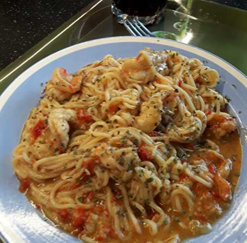 Spaghettis aux scampis