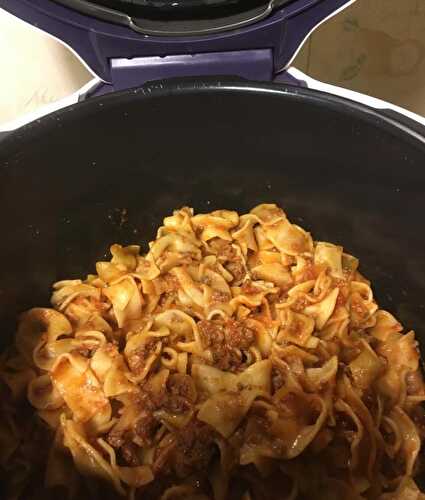 Tagliatelles façon bolognaise et cumin de Monica