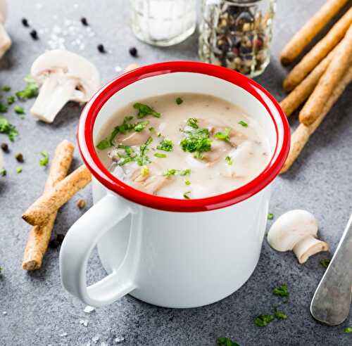 Velouté de champignons de Paris