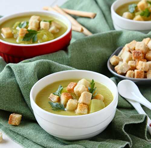 Velouté de patate douce au lait de coco