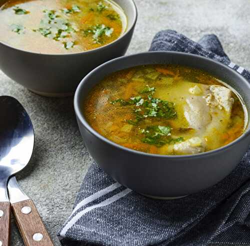 Soupe chinoise au poulet