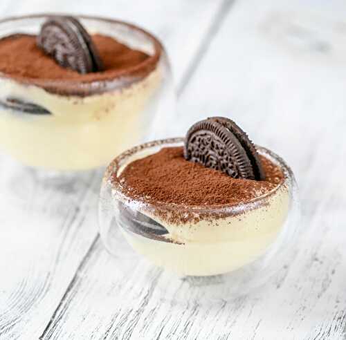 Verrines façon cheesecake oreo