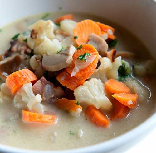 Soupe de poulet à la bière