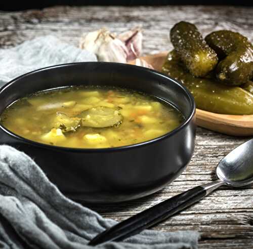 Soupe aux cornichons