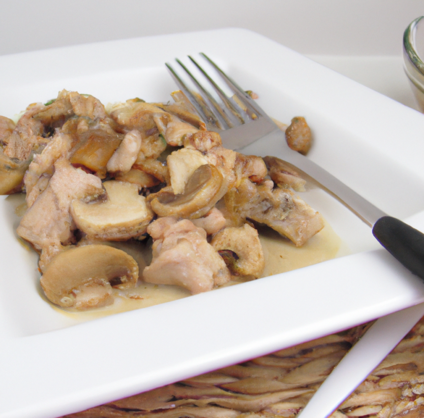 Poulet aux champignons au multicuiseur cookéo