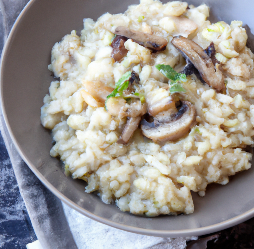 Risotto aux champignons au multicuiseur Moulinex