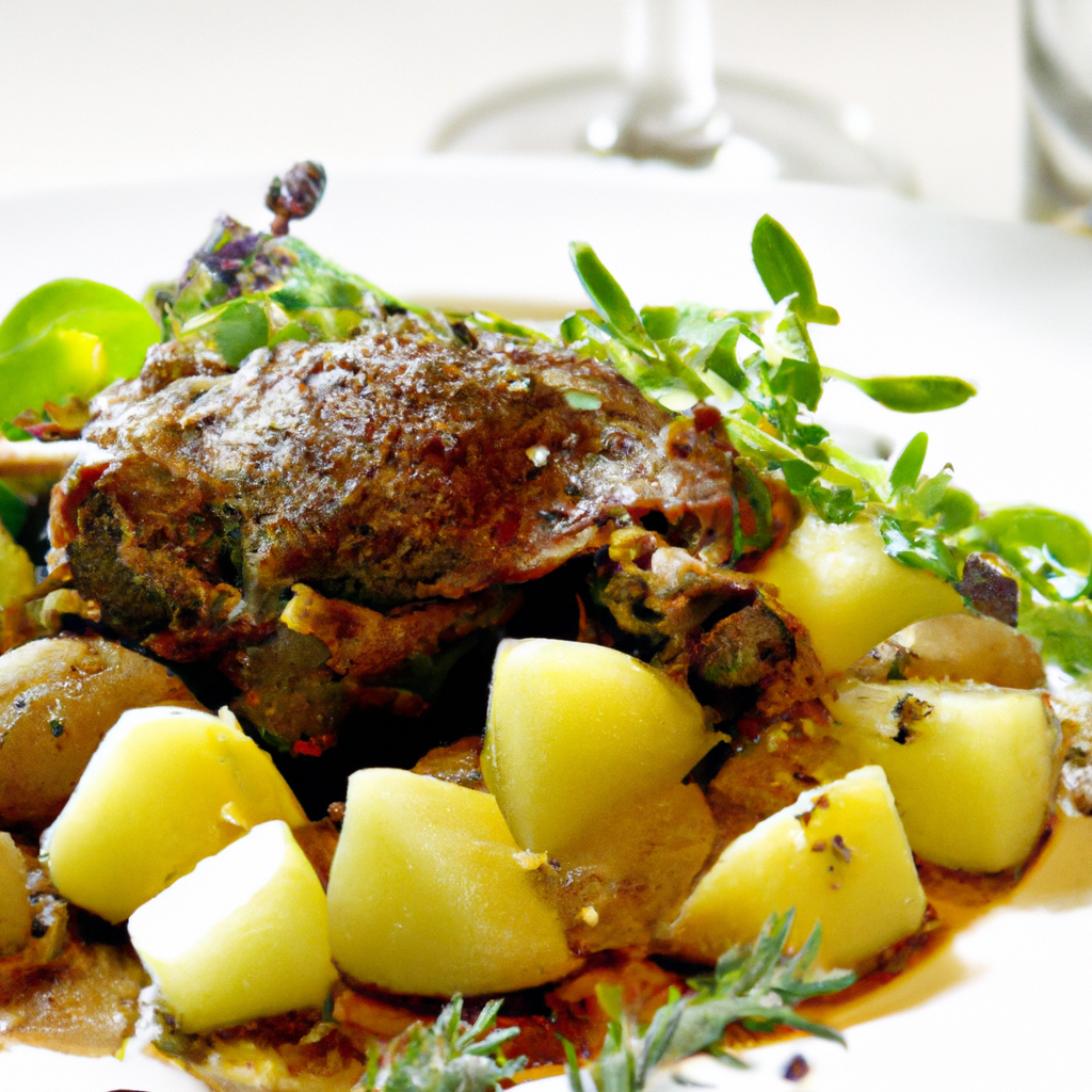 Gigot d’agneau et pommes de terre de Pâques au multicuiseur Moulinex