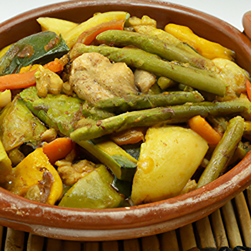 Haricots blancs et légumes printaniers au cookéo