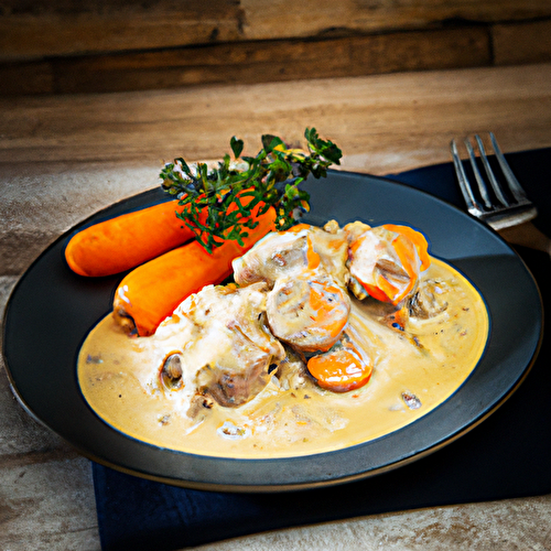 Sauté de veau aux carottes à la crème à l'autocuiseur cookéo