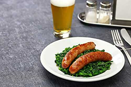 Cime di rapa et saucisse piquante au multicuiseur Moulinex