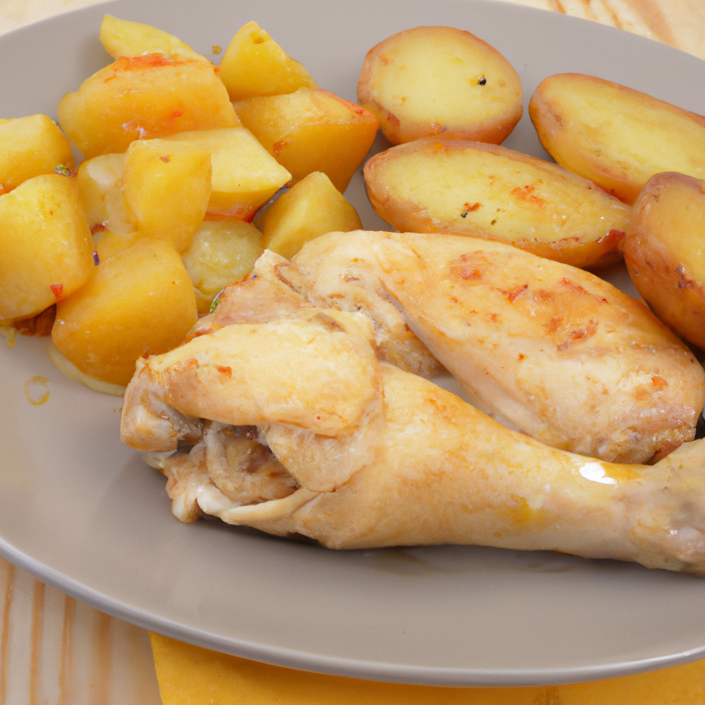 Cuisse de poulet et pommes de terre au cookéo