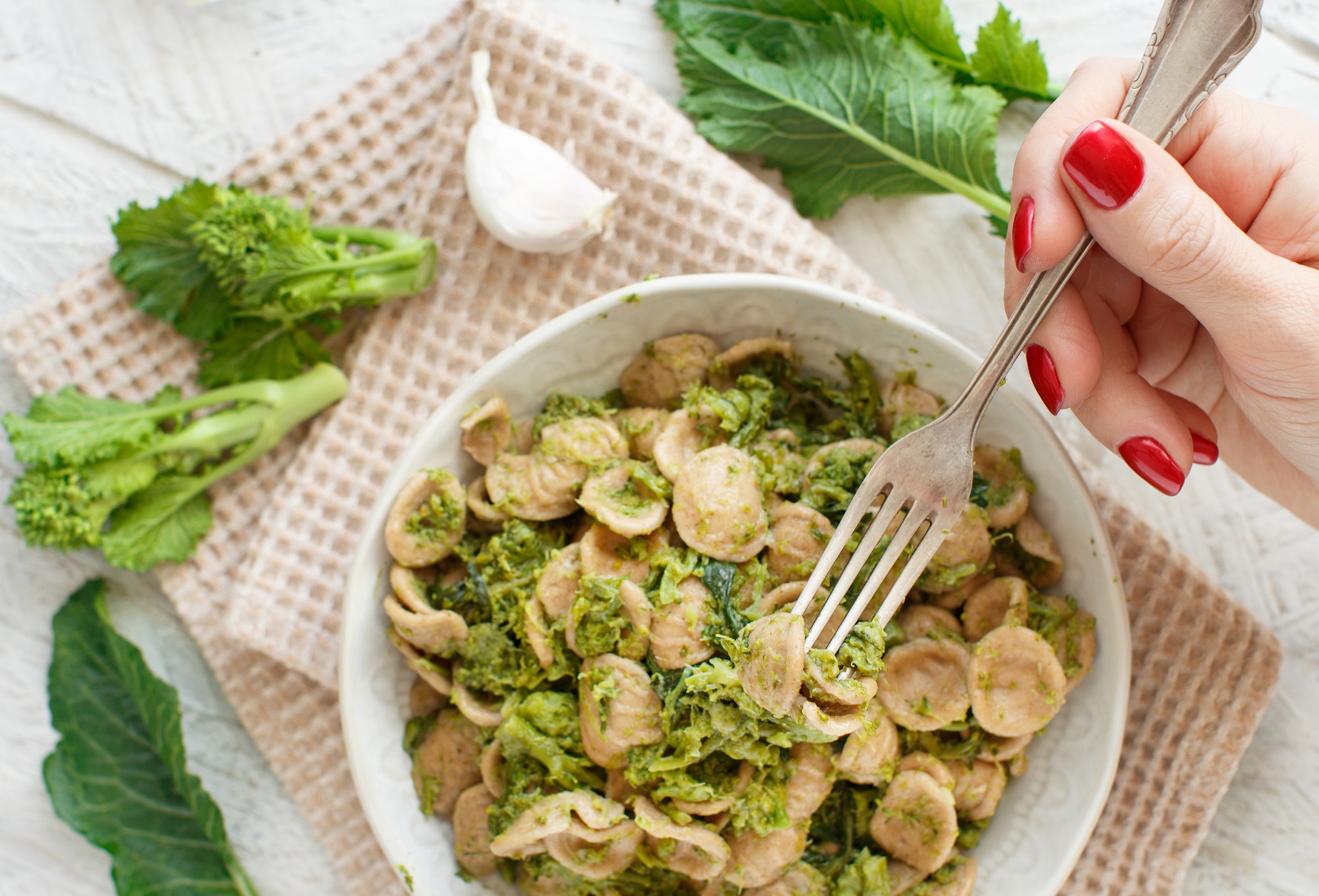 Orecchiette aux fanes de navet à l'autocuiseur cookéo