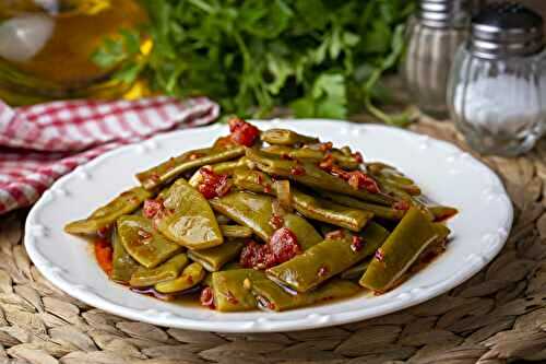 Cuisson de Haricots Plats en Sauce Tomate à l'autocuiseur Moulinex