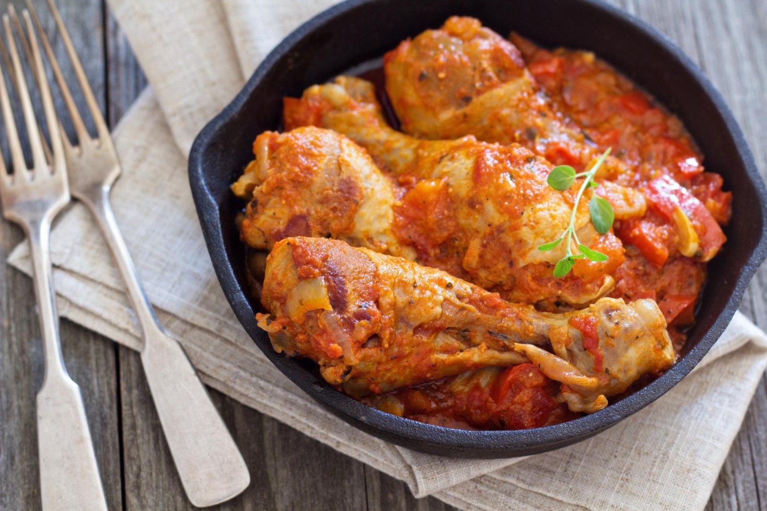 Pilons de poulet à la basquaise au cookéo