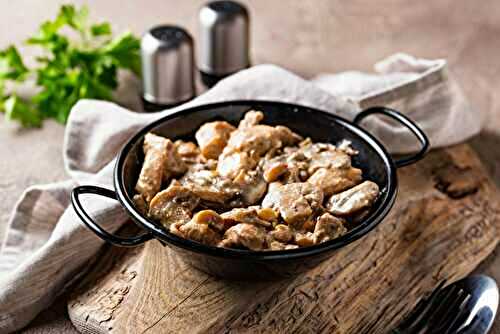 Seitan et Champignons à la crème de soja au cookéo