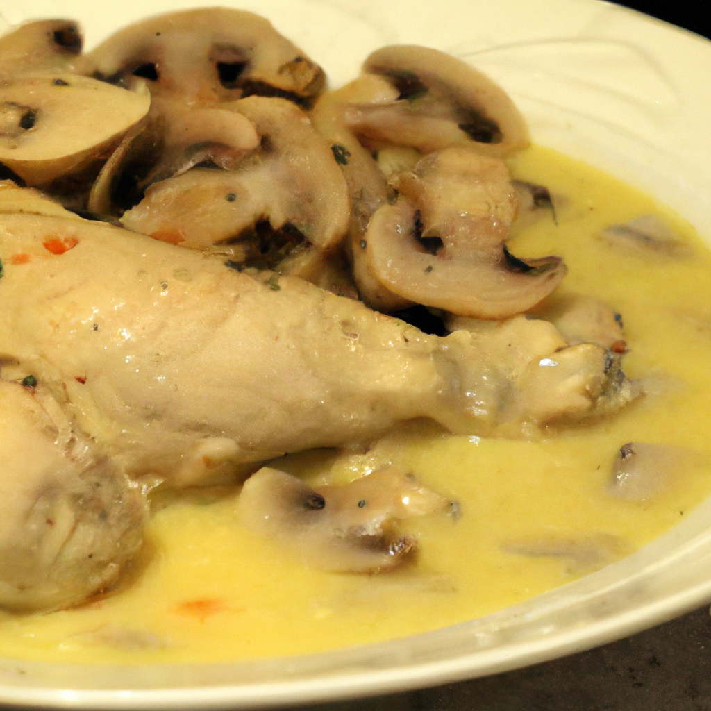 Cuisse de Poulet au Curry avec Champignons de Paris au multicuiseur cookéo