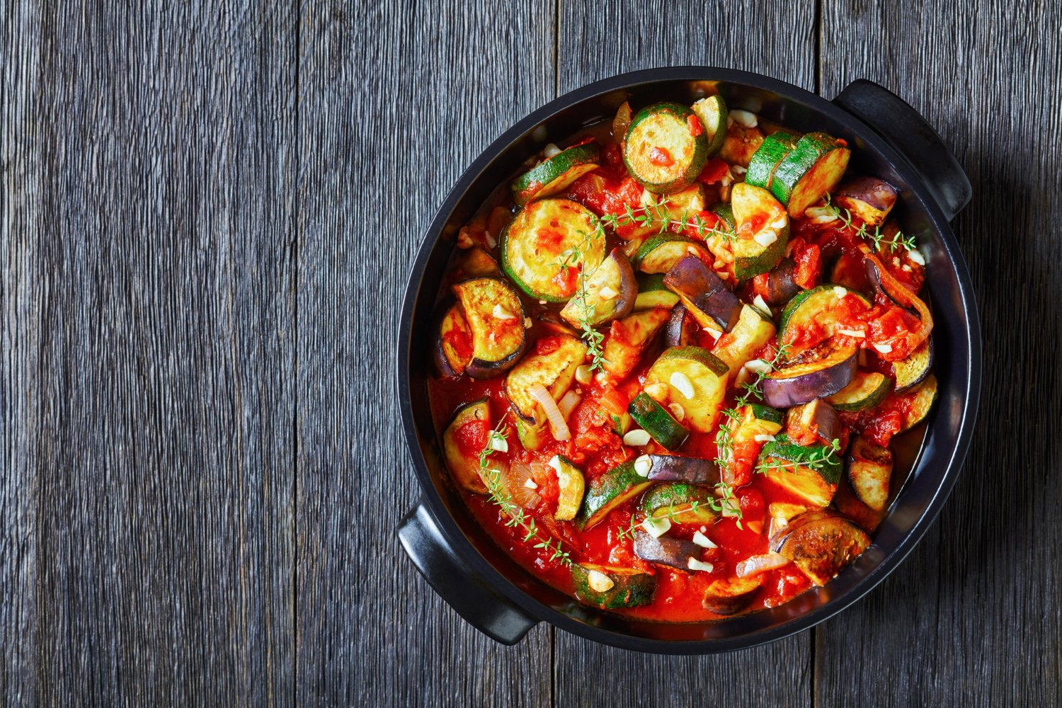 Ratatouille aux Aubergines, Courgettes et Tomates à l'autocuiseur cookéo