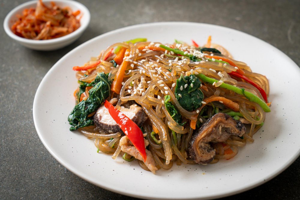 Japchae Authentique au Porc et Légumes au multicuiseur Moulinex