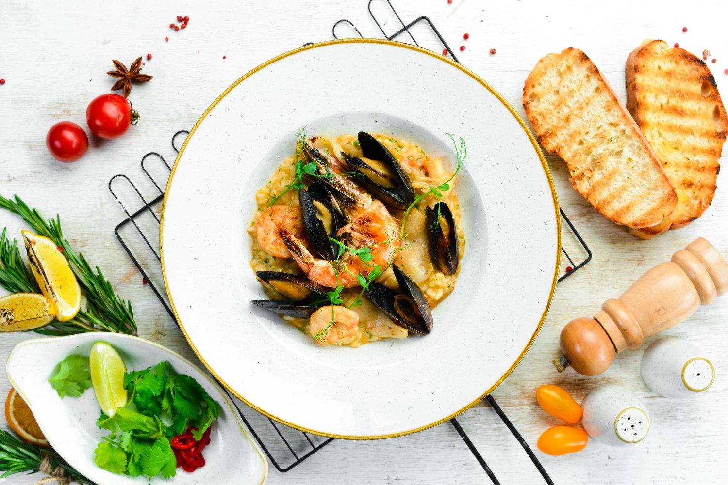 Risotto crevettes, moules et safran au multicuiseur cookéo