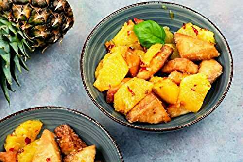 Tofu et Ananas Rôtis au Curry au robot multi-cuiseur cookéo