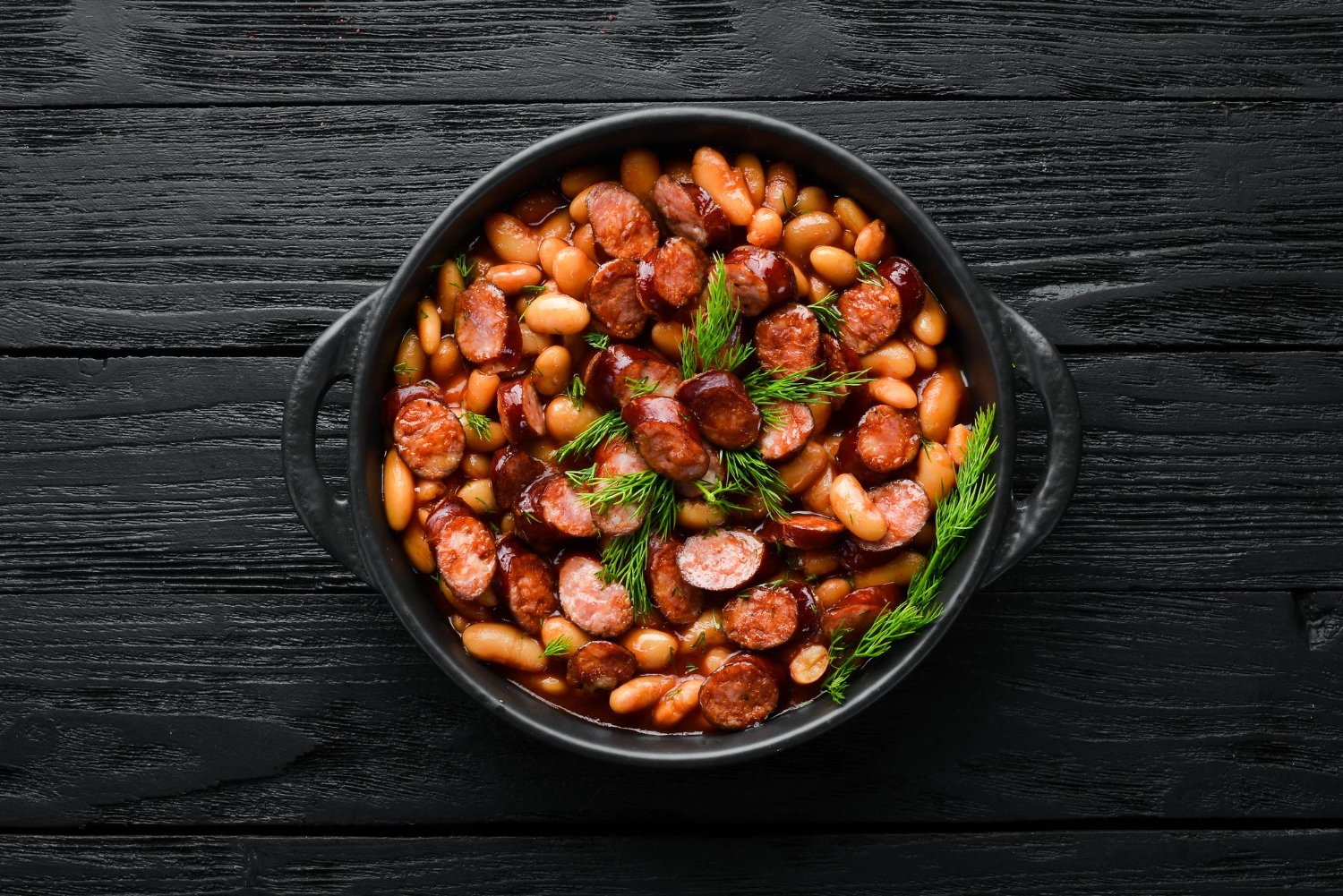 Cassoulet Express : Saucisses & Haricots dans leur Sauce Tomate au robot multi-cuiseur cookéo