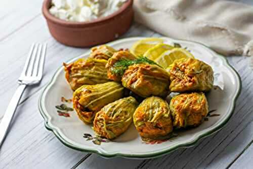 Fleurs de Courgettes Farcies à la Ricotta et aux Herbes au multicuiseur cookéo